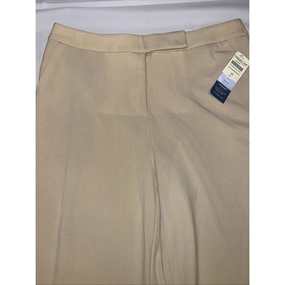 Coldwater Creek Dress Pants Size 10 Natural Fit Front Pockets - Picture 3 of 8